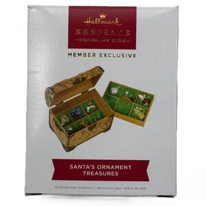 Hallmark 2023 Keepsake Club Exclusive 50th Anniversary Santa Ornament Treasure